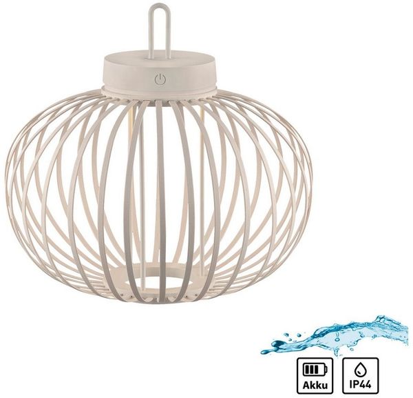 JUST LIGHT Pendelleuchte AKUBA, Dimmfunktion, LED fest integriert, Warmweiß, Akkuleuchte