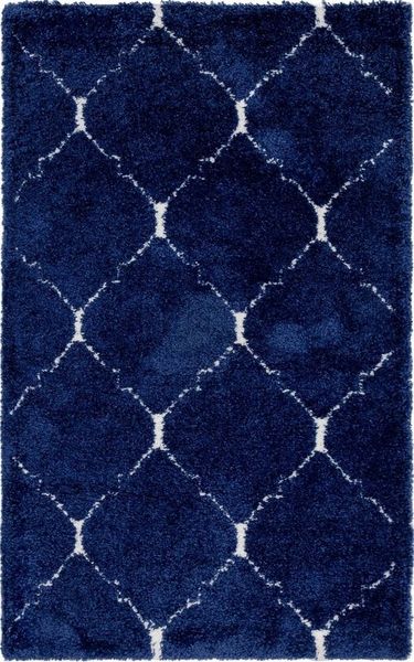 Myflair Möbel & Accessoires Hochflor-Teppich Temara Shag, LAGERRÄUMUNG!, rechteckig, Höhe: 51 mm, gewebt, Rauten Design, weich & kuschelig