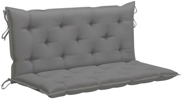 vidaXL Hollywoodschaukel mit Grauer Auflage 170 cm Massivholz Teak 3062878