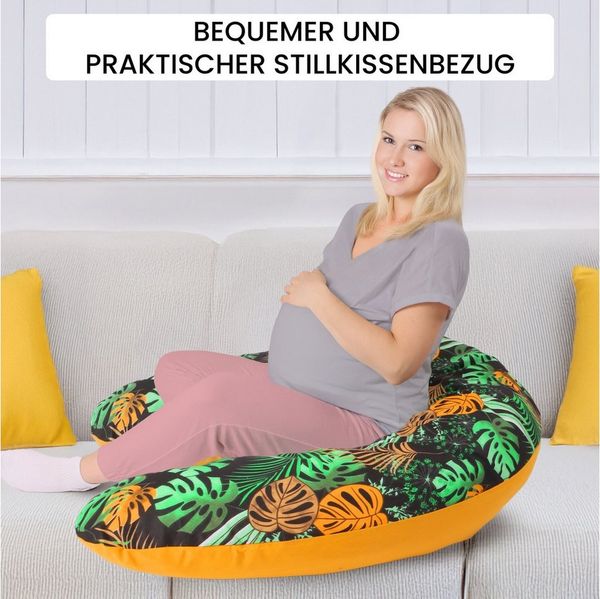 Amilian Stillkissenbezug 170 cm - Kissenbezug für Stillkissen, Seitenschläferkissen -Bezug, 100% Baumwolle - weicher und pflegeleichter Ersatzbezug