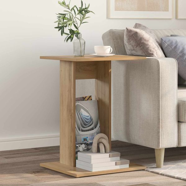 vidaXL Beistelltisch, Holz Artisan-Eiche Braun, 45 x 40 x 62,5 cm