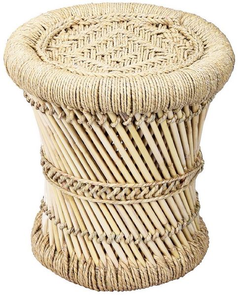 Marrakesch Orient & Mediterran Interior Sitzhocker Boho Style Hocker Beistelltisch Benita 30cm (1 St), Handarbeit