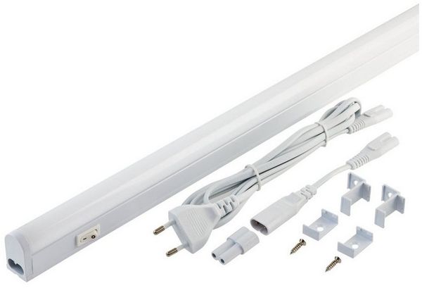 Oktaplex lighting LED Unterbauleuchte Riga Unterschranklampe 28cm 340lm 4W, Ein-/Ausschalter, LED fest verbaut, Warmweiß, 3000K Lichtleiste Küche Unterschrankleuchte