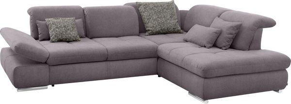 set one by Musterring Ecksofa SO 4100 mit komfortablen Federkern und Kopfteilverstellung, wahlweise mit Bettfunktion und Sitztiefenverstellung, L-Form