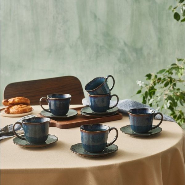 Karaca Teeservice Karaca Bryggen Reaktiv 250 Ml Teetasse Für 6 Personen