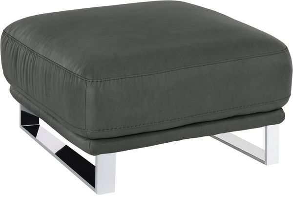 W.SCHILLIG Hocker montanaa, mit Metallkufen in Chrom glänzend, Breite 71 cm
