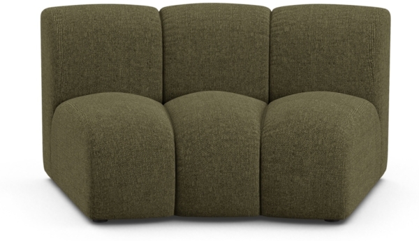 Micadoni Modul Armlos Lupine 1-Sitzer Large Chenille Eden Grün