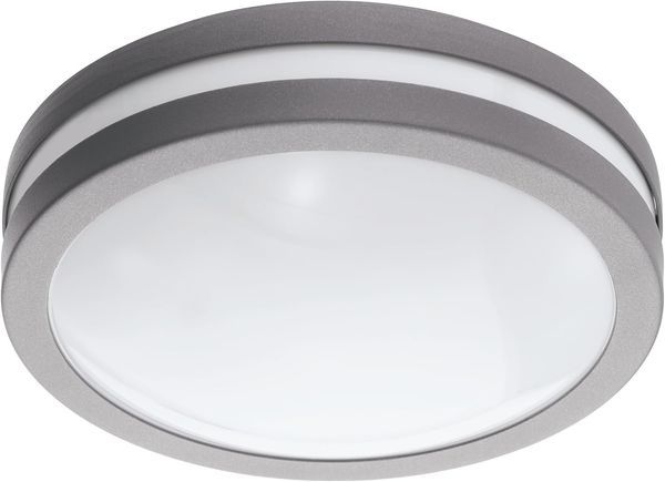 Smart LED Wandleuchte, IP44, dimmbar, silber, 26 cm