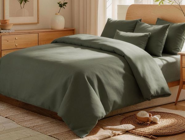 Lexzurn Bettwäsche Bettwäsche 135x200/155x220/200x200 bügelfrei Bettbezug Set, 2 teilig, mit Reißverschluss, Polycotton recycelt, sehr weich