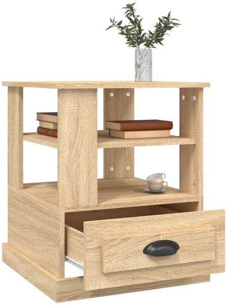 vidaXL Beistelltisch Sonoma-Eiche 50x50x60 cm Holzwerkstoff 816411 Bild 5