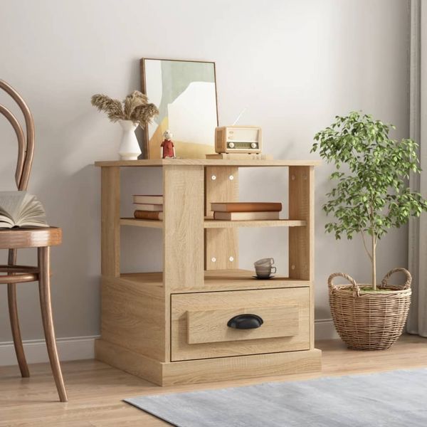 vidaXL Beistelltisch Sonoma-Eiche 50x50x60 cm Holzwerkstoff 816411