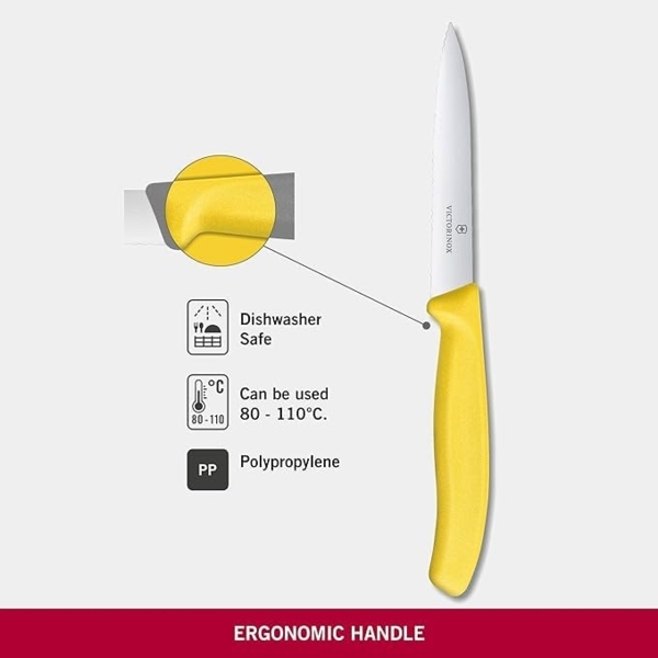 Victorinox | Swiss Classic Gemüsemesser Set | Weiß | 5-teilig | 10 cm Klinge | präziser Schnitt | perfektioniert für Küche und Alltag Bild 2