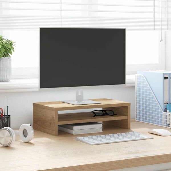 vidaXL Monitorständer Artisan-Eiche 42x24x13 cm Holzwerkstoff 855797