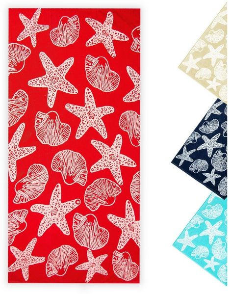 ZOLLNER Strandtuch, Frottee (1-St), 90 x 180 cm, 100% Baumwolle, mit Meerestier-Design
