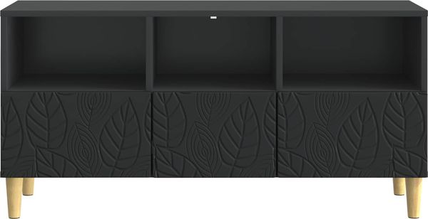 vidaXL TV-Schränk 102 x 34,5 x 50 cm Schwarz Holzwerkstoff 895136 Bild 3
