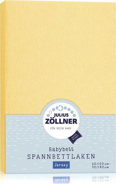 Julius Zöllner Spannbettlaken Jersey gelb,60x120/70x140 cm Bild 2