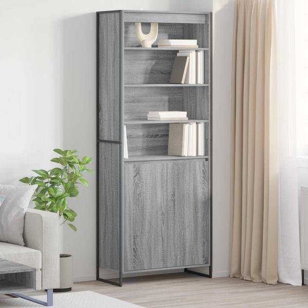 vidaXL Hohe Schränke Graues Sonoma 79 x 36 x 200 cm Holzwerkstoff 3403043