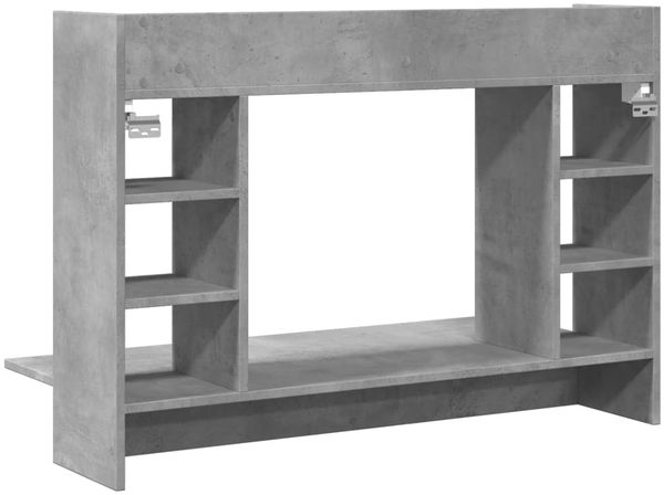 Wand-Schreibtisch, Bürotisch Betongrau 105 x 48 x 75 cm Holzwerkstoff Bild 6
