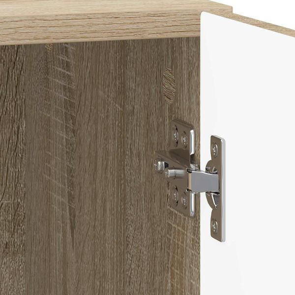 vidaXL Nachttisch Sonoma-Eiche 43 x 34,5 x 50 cm Holzwerkstoff 893879 Bild 8