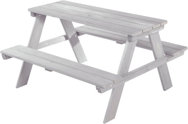 roba Kindersitzgruppe 'Outdoor+' - wetterfeste Sitzgarnitur 'Picknick for 4' - inkl. Sitzkissen - Grau Bild 3