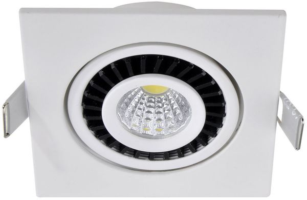 LED Einbaustrahler BARI Weiß eckig mit schwenkbarem Spot - 8,5cm Bild 2