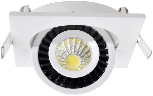 LED Einbaustrahler BARI Weiß eckig mit schwenkbarem Spot - 8,5cm Bild 5