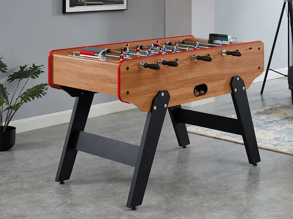 Vente-unique - PAULO Indoor games Holz, Platte Beige - B 77,6 cm x H 96 cm x L 153 cm