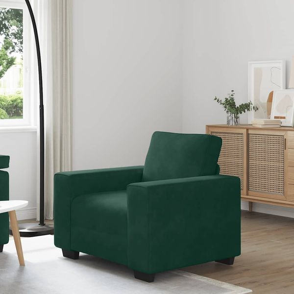 vidaXL Sessel Dunkelgrün 100x77x82 cm Samt 4105249