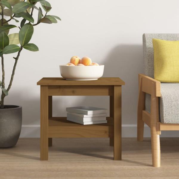 vidaXL Couchtisch Honigbraun 45x45x40 cm Massivholz Kiefer 814267