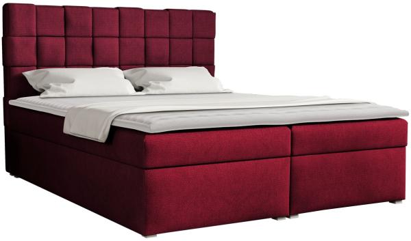 Boxspringbett Malmo Box, Rot, 180 x 200 cm