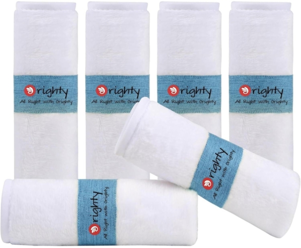 Baby-Waschlappen 6er Pack Ultra weicher Flanell Gesichtstücher White