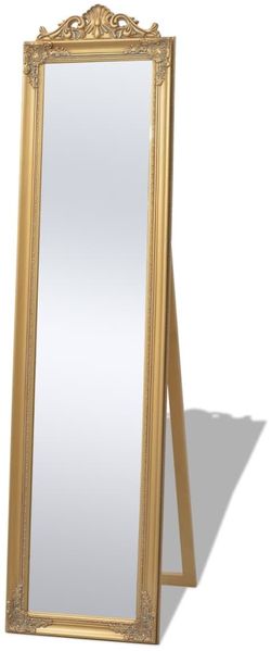 vidaXL Standspiegel im Barock-Stil 160x40 cm Golden 243692
