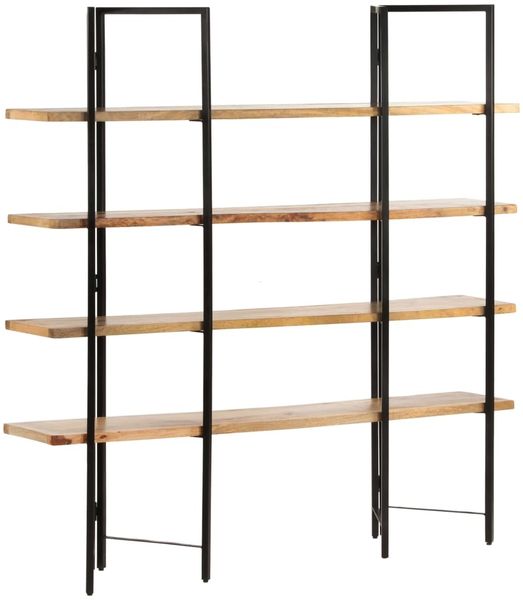 vidaXL Bücherregal mit 4 Regalböden 160x35x160 cm Mango Massivholz 286603