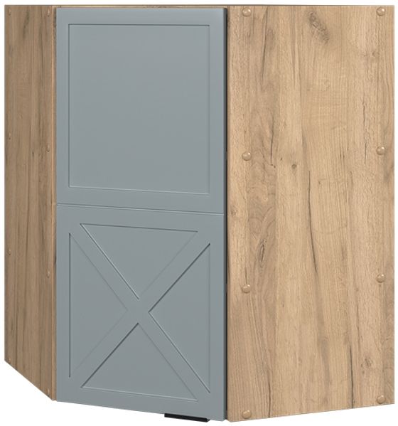 Eckhängeschrank Fame-Line Hellblau-grau 57 cm Vicco