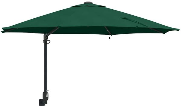Garten-Sonnenschirm, Terrassenschirm Grün 248 x 248 x 148 cm Polyester und Stahl