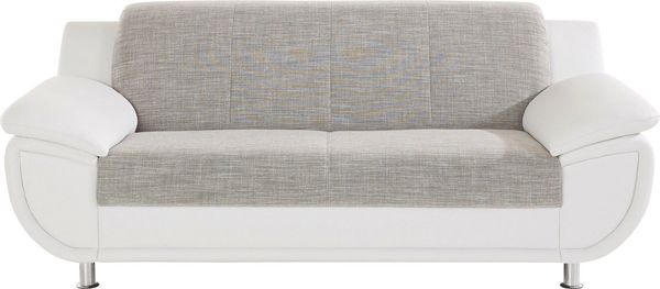 TRENDMANUFAKTUR 3-Sitzer Rondo 3, zeitlos und modern, bequem, Materialmix, wahlweise mit Federkern, extrabreite Armlehnen zum Relaxen
