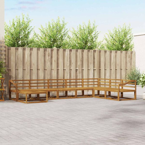 vidaXL Outdoor-Sofagarnitur 8 pcs Natur Massivholz Akazie 3368012