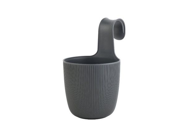 Engelland Blumentopf Blumentopf zum Hängen (Vorteils-Set, 1 St, Fassungsvermögen 2,3 Liter), UV-Beständig, Frostbeständig, Drainagesystem, ideal für Geländer/Zäune