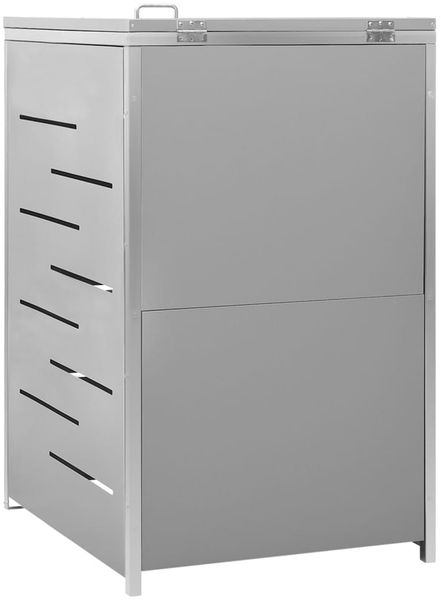 vidaXL Mülltonnenbox für 1 Tonne 69x77,5x112,5 cm Edelstahl 149558 Bild 7