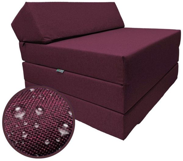 Klappmatratze Klappmatratze mit wasserfestem Bezug Komfort & Vielseitigkeit 6 Farben, FORTISLINE