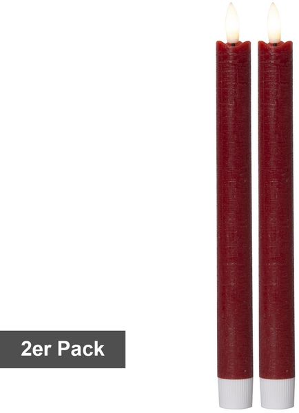 Star LED-Kerzen 'Flamme' lang, 2er Set,