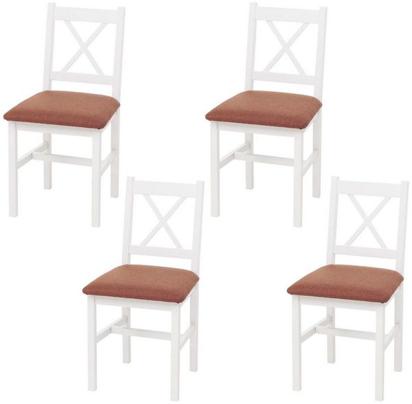 MCW Esszimmerstuhl MCW-F77-S4 (Set, 4 St), Stabile Konstruktion, Massives Holz