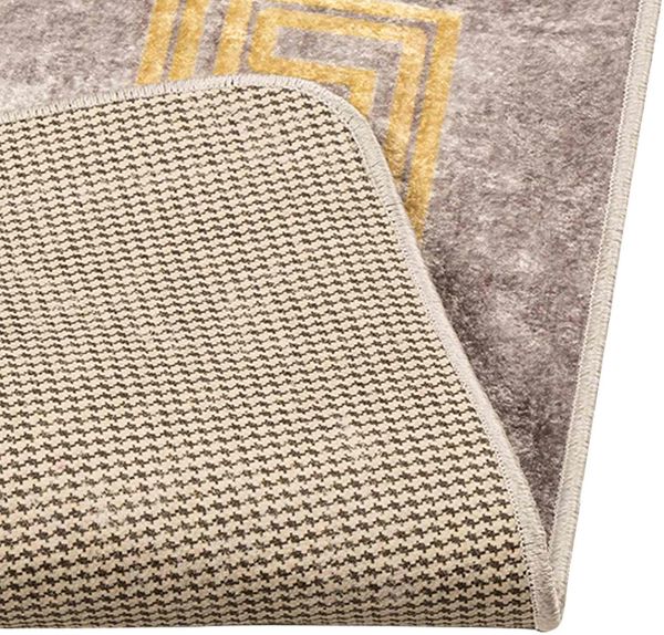 vidaXL Teppichläufer MARSA Grau 50 x 200 cm Polyester und PVC 42023346 Bild 4