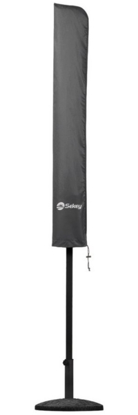 Sekey Doppelsonnenschirm Schutzhülle | Abdeckhauben für Sonnenschirm | 165×50/62 cm – Extrabreite Abdeckhaube für XXL-Schirme, 100% Polyester