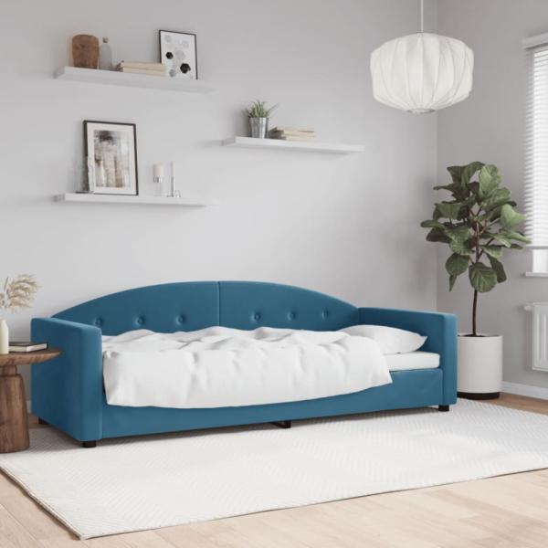 vidaXL Tagesbett Blau 80x200 cm Samt 354128