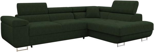 Ecksofa Torezio Cord (Farbe: Poso 14, Seite: Rechts)