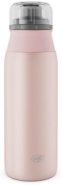 alfi ELEMENT BOTTLE 600ml, rosa pastell matt, leichte Trinkflasche aus Edelstahl, absolut dicht mit Drehverschluss, für Kohlensäure, klein, spülmaschinenfest, BPA-frei