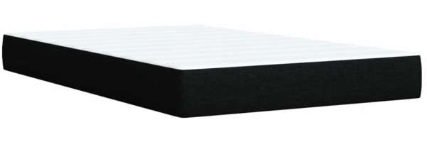 vidaXL Boxspringbett mit Matratze Schwarz 120x190 cm Stoff 3285822 Bild 9