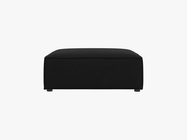Micadoni Hocker Jodie 1-Sitzer Samt Bluvel Schwarz