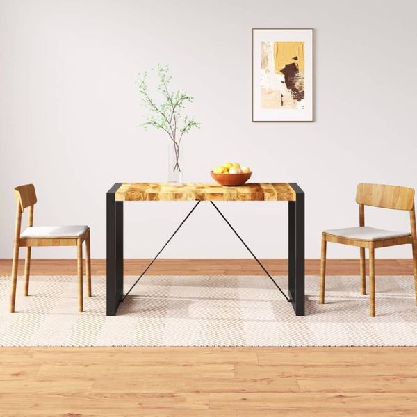 vidaXL Esstisch Raues Massives Mangoholz 120 cm 243996